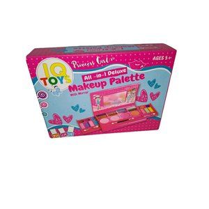 IQ Toys Princess Girl's All-in-One Deluxe Makeup Palette with Mirror